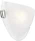 4271-91 1 Livex Lighting Home Basics Light Brushed Nickel Wall Sconce with White Alabaster Glass