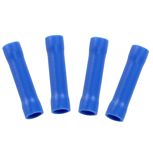 Hordion 120pcs 16-14 AWG Butt Splice Connectors, Blue Crimp Insulated Electrical Wire Terminal Connectors