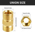 MuHize Compression Tube Fitting, Upgraded 3/16" High Pressure Compression Union, Pack of 8 for Industrial Use