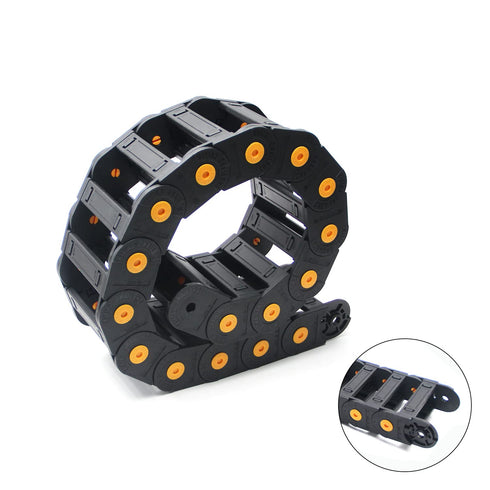 Heyiarbeit R100 Cable Drag Chain 1Meter Carrier Drag Chain Cable Wire 35x100mm with End Connectors for Electrical