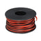 MECCANIXITY 26 Gauge 2 Conductor Parallel Silicone Wire, 26AWG Stranded Tinned Copper Wire Spool 10m