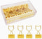 Gold Binder Clips Small, Cat Shaped 3/4-Inch Medium Gold Paper Clips for Office Decor Supplies (12pcs)