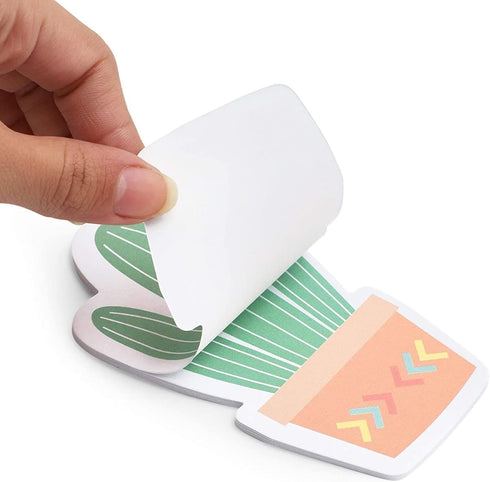 Paper Junkie 6-Pack Cactus Sticky Notes, 2.75 x 4.5 in Multicolor, 120 Sheets, Cactus Gifts & Teacher Gifts