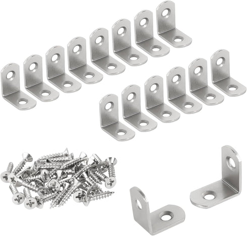 SDTWZW L Bracket 1" Corner Brace 90 Degree Right Angle Metal Support Fastener