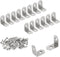 SDTWZW L Bracket 1" Corner Brace 90 Degree Right Angle Metal Support Fastener