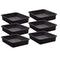 Teacher Created Resources Large Black Plastic Letter Tray, Pack of 6