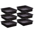 Teacher Created Resources Large Black Plastic Letter Tray, Pack of 6