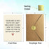 ATTLVV Thank You Card, Appreciation Card, Heartfelt Thank You Gift with Kraft Envelope and Gold Seal Sticker