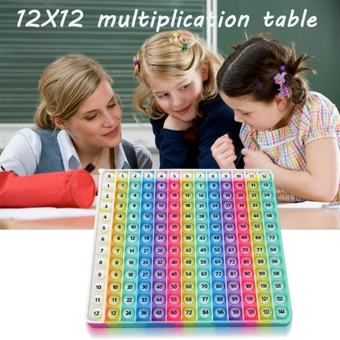 Yadishen 12x12 (20cm Multiplication Game Table Kids Math Learning Posters, Fidget Popper Educational Math Tools Fidget