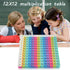 Yadishen 12x12 (20cm Multiplication Game Table Kids Math Learning Posters, Fidget Popper Educational Math Tools Fidget