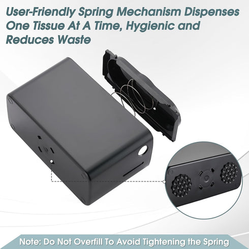 Countertop Paper Towel Dispenser - Large Capacity Dispenser & Single Sheet Design for Home, Office, or A Small Business