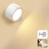 LED Wall Mounted Lamps, Battery Operated Rechargeable Wall Lights, 3CCT & Dimmable,