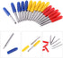 GOTOTOP 15 Pcs Cutter Plotter Cutting Blades for Cutting Plotter, 30, 45, 60 Degree Standard Blades with Holder