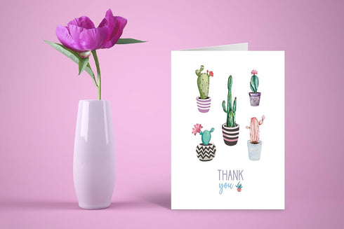 Set 12 2 Stonehouse Collection | Assorted Succulent Design Note Card | Variety of Cactus Note Cards | Arizona, New