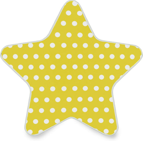 Burbuja Polka Dots Yellow White LED Night Light Plug into Wall 0.2W Star-Shaped