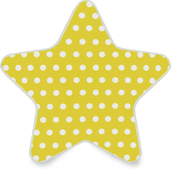Burbuja Polka Dots Yellow White LED Night Light Plug into Wall 0.2W Star-Shaped