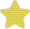 Burbuja Polka Dots Yellow White LED Night Light Plug into Wall 0.2W Star-Shaped