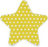 Burbuja Polka Dots Yellow White LED Night Light Plug into Wall 0.2W Star-Shaped