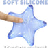 Elbow Gel Wrist Rest for Keyboard and Mouse Transparent Blue Sea Star Pad Cushion Ergonomic Cute Clear Cool Mouse Wrist