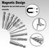 Utoolmart H5 Magnetic Hex Head Screwdriver Bits, 10Pcs S2 Power Tools, 1/4 Inch Hex Shank, 150mm Length