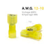 HKS 100PCS Nylon Female Spade Quick Disconnect Connector - Yellow 12-10 AWG Electrical Wire Connectors Kit