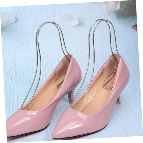 2pcs Luxshiny Sandal Support Display Stands Hanging Shoe Organizer for Shoes Rack Holders