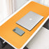 Dual Sided Leather Desk Pad (35.4 x 17"), Waterproof Office Mat, PU Mouse Pad, Desk Protector Cover (Blue/Yellow)
