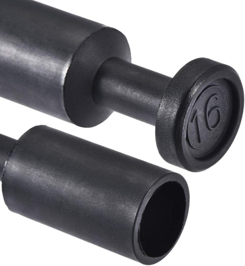 uxcell Push to Connect Fittings, Cap Style Pneumatic Blanking Plugs, Fit for 16mm Inner Dia. Air Hose, Pack of 15