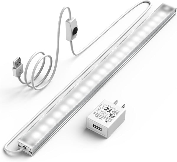 ASOKO Under Cabinet Led Lighting, 12 Inch Light Strip Bar, Cool White