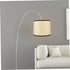 HAKIDZEL Round Replacement Lamp Shade for Floor Lamp Black-edged Cloth Cover with Top and Bottom for Bedroom and Home