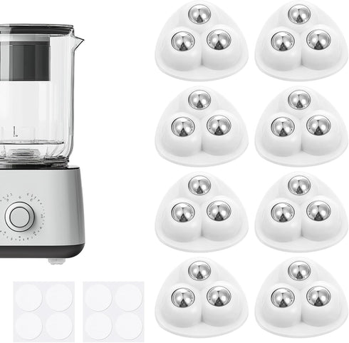 Zelphvt 8 Pack Appliance Sliders Countertop Small Appliance Casters Furniture Sliders Rollers for