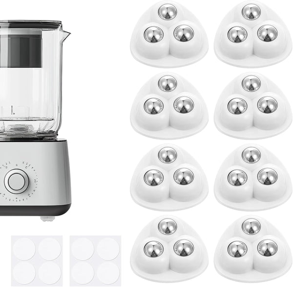 Zelphvt 8 Pack Appliance Sliders Countertop Small Appliance Casters Furniture Sliders Rollers for