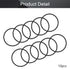Othmro 10pcs Nitrile Rubber O-Rings, 4mm Wire Dia 125mm OD for Oil or Air Sealing, Black
