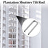 100 (0.6 0.19) Jetec Pcs Plantation Shutter Repair Kit Replacement Louvers Staples Window Blind Tilt Rod Operable