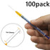 100 Pack 1ml 25Ga Plastic Syringe with Measurement for Scientific Labs, Industrial Dispensing Animal and Pet Supplies, Disposable Individually Wrapped (100, 1ml 25Ga)