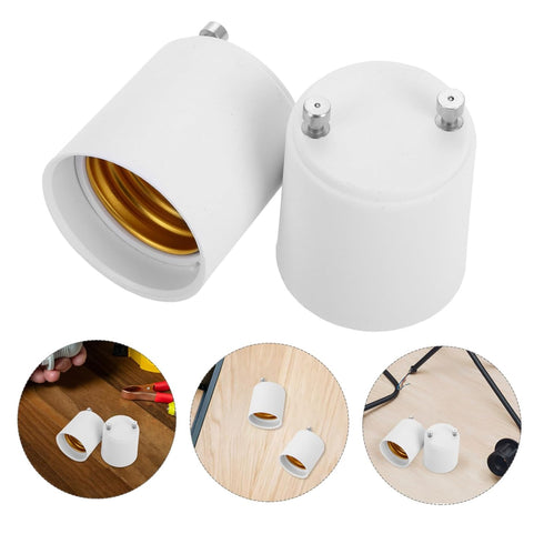 LIFKOME 2pcs Bulb Light Adapter Socket Converter Secure Lighting for Chandeliers Table Lamps Wall Sconces Upgrade Your