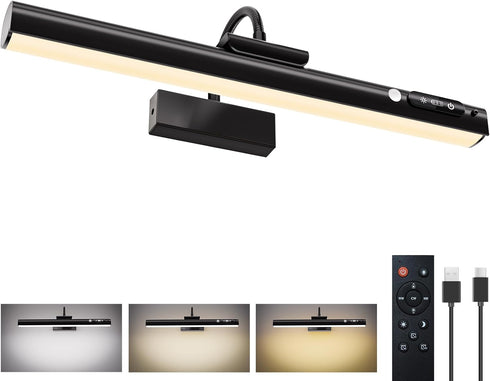 15.7'' Picture Lights for Wall with Motion Sensor, 9000mAh Rechargeable Battery Operated