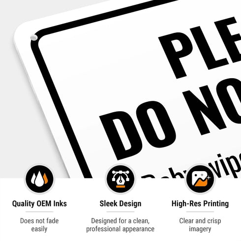 Sigo Signs 10x14 Inches, .040 Please Do Not Flush Baby Wipes Cleaning Wipes Sign, Rust Free Aluminum, Fade Resistant