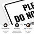 Sigo Signs 10x14 Inches, .040 Please Do Not Flush Baby Wipes Cleaning Wipes Sign, Rust Free Aluminum, Fade Resistant