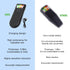 5 Level LED EMF Meter, Rechargeable Portable Handheld Magnetic Field Detector for Ghost Hunting (2 Pack)