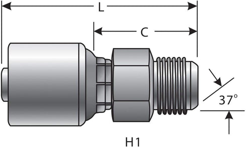 Gates G25165-1008 Hydraulic Coupling
