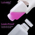 Square Reagent Bottle, HDPE Wide Mouth Plastic, 2 pcs of 1000ml Sample Sealing Storage Container
