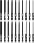 20 Piece Hex Head Allen Wrench Drill Bit Set, 1/4 Inch Hex Shank Metric and SAE S2 Steel with Magnetic Tips