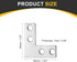 4Pcs 1.57"x1.57" (40x40mm, uxcell L-Shaped Brackets Corner Brace, Corner Bracket Shelf Bracket Right Angle Brackets
