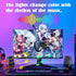 RZJSKJZM (27 inch) Monitor LED Backlights, LED Strip Light Sync with Screen Color/Music, Computer Light Bar Behind