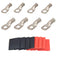 4 Pack 6 AWG 3/8 Lugs & 6 AWG 5/16 Lugs, Tinned Copper Terminal Connectors with Dual Wall Adhesive Heat Shrink