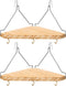 onsogi Fabric Wall Cubicle Corner Shelf with Hooks for Work Decor, Wooden Cubicle