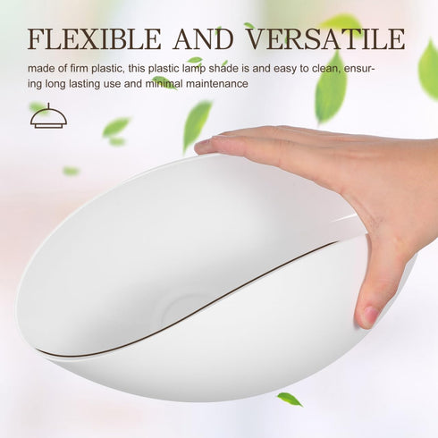 UIFGVJH 1.65 Inch/ 42 Mm (11 Inch Floor Lamp Shade Replacement: White Plastic Lamp Shades for Floor Lamps - Fitter Lamp