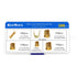 KeeYees 500 Pcs U Shape Copper Ring Terminals Crimp Kit, Non-Insulated Assortment for Electric Connections