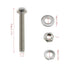 E-outstanding One-Way Tamper Resistant Screw 4 Set 304 Stainless Steel Sign Post Mounting Bolts Hardware Accessories for Stop Signs Traffic Signs